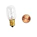 SINGER 02055 High Intensity Longer-Life Screw-in Light Bulb, 15w/120v, Clear,