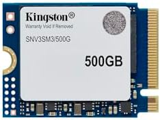 Kingston NV3 500GB M.2 2230 NVMe SSD | Up to 5000MB/s | SNV3SM3/500G