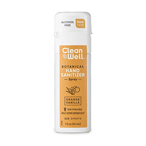 CleanWell Botanical Hand Sanitizer Spray, Orange Vanilla ...