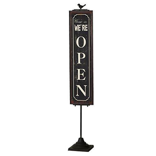 CBK Midwest 49" Vintage Style Metal Standing Open/Closed Sign