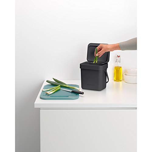 Brabantia Food Waste Caddy, Gray 3L/ 0.66 Gallon Pricepulse