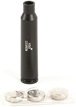 Tactical .223 REM Brass Red laser BoreSighter Chamber Bullets Shaped Brass BoreSighter Cartridge (black)