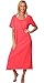 SLR Brands Plus Size Cotton Stretchy Flowy Loose Fit Tunic Casual Beach Dress With Pocket