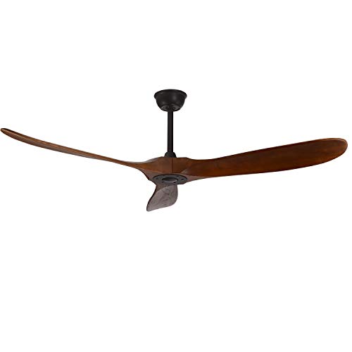 60" Outdoor Ceiling Fan Without Light, DC motor quiet energy saving, 3
