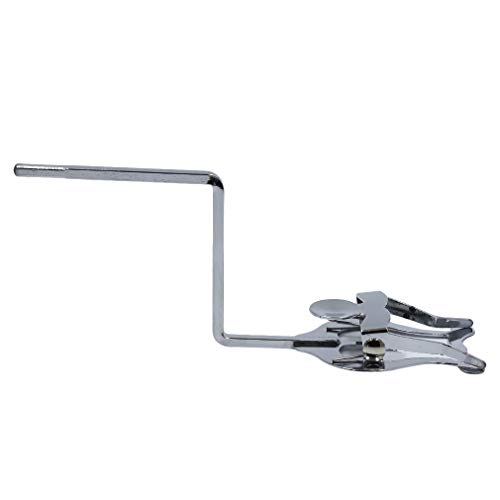 GloryMM Silver Alto Saxophone Traveling Clip Plating Sax Lyre Clamp-On Holder Musical Instrument Part - Thumbnail 3