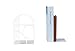Unique Office Bookends - Modern Brand Design Metal Book Ends for Large and Tall Books (White)