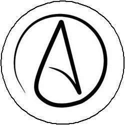 ATHEIST SYMBOL Pinback Button 1.25