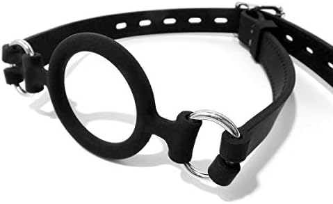 Adjustable Silicone Open Mouth G-Â'G Black S&Éx