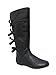 Kristin-K Girls High Top Boots with Bow at the Back