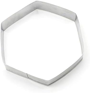 YFairy - Cookie Cutter, Hexagon, Stainless Steel, Biscuit Pastry, Cookie Cutter, Cake Baking Mold, DIY, Pastry, Sugar Fondant Decorating Mould