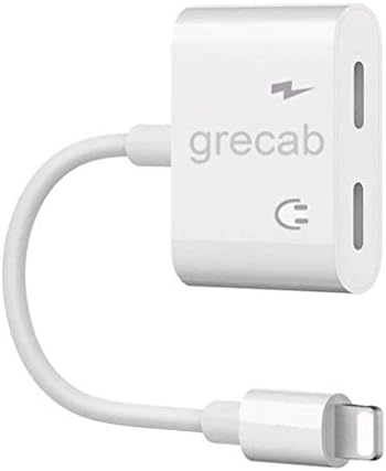 grecab Headphone Adapter 3.5mm Jack Adaptor Charger for iPhone 8/8Plus for iPhone7/7Plus/X/10/Xs/XSmax,Earphone 3.5mm Adaptor Cable AUX Audio&Wire