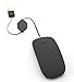 Wired Portable Mouse,Attoe True Universal Noiseless Ultra-thin USB Wired Mouse with Retractable Cable Perfectly Suited for Desktop PC Laptop Notebook