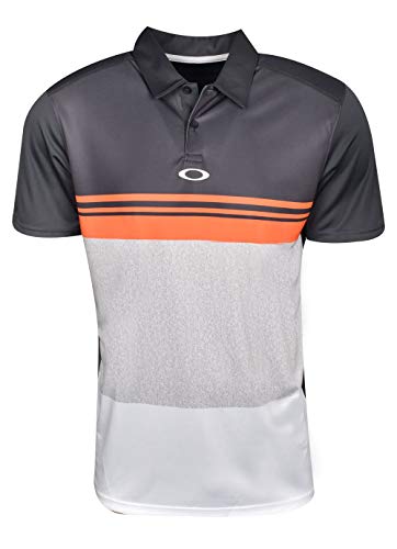 Oakley Color Block Take Polo, Forged Iron, Medium