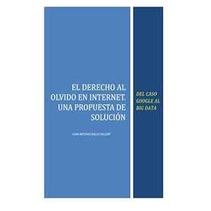 El Derecho al Olvido en Internet: Del caso Google al Big Data (Spanish Edition)