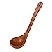 Axe Sickle Natural Straight Handle Wooden Spoon 10.6 inch Classic Wooden Tableware Kitchen Soup Spoon,Porridge Spoon, Kitchen Sauces Soups Cooking Tools 1pcs.