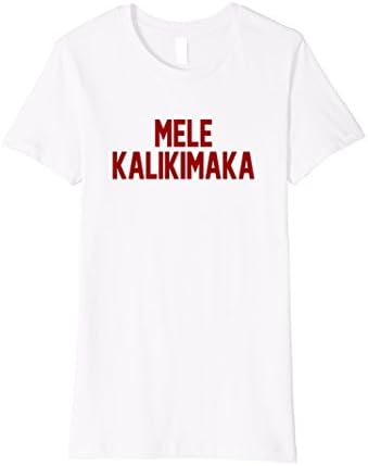 Womens Mele Kalikimaka Hawaiian Xmas Premium Christmas Party T-Shir XL White