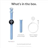 Google Pixel Watch 2 LTE Polished Silver w/ Fitbit Heart Rate Stress Safety view 13