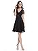 Ever Pretty Womens Short Sleeve V-Neck Ruched Bust Chiffon Party Dress 03882
