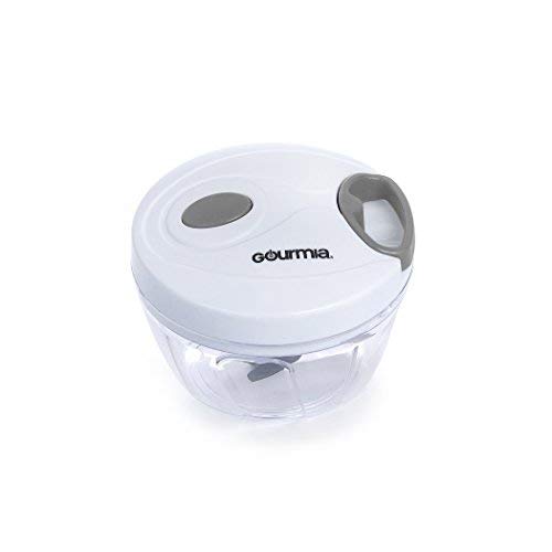 Gourmia GMS9280 Mini Slicer Pull String Manual Food Processor With Bowl