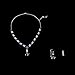 EleQueen Women's Silver-Tone Cubic Zirconia Oval Shape Leaf Necklace Earrings Set for Brides and Weddings