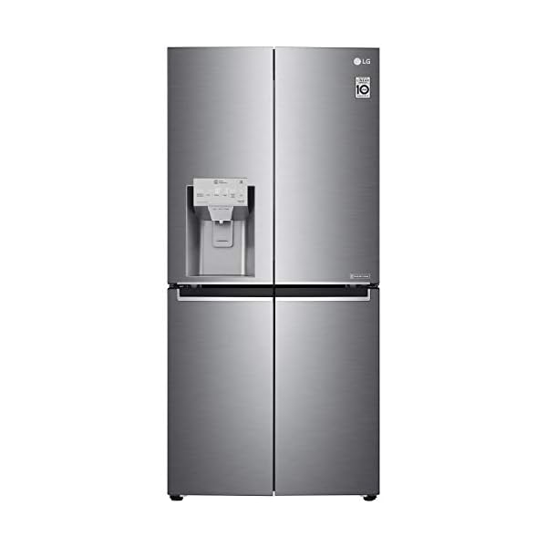 LG GML844PZKV Freestanding Rated American Fridge Freezer -Steel