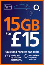 O2 dual/triple payg sim card (standard, micro & nano) Preloaded with £15 prepaid credit. Works on ALL unlocked mobile phones in the UK. Fits ALL phones & models like Samsung, Iphone, Nokia, etc
