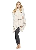 Barefoot Dreams Cozychic Beach Poncho Stone/Ocean