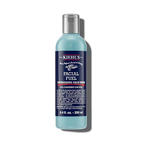 KIEHL'S Facial Fuel Energizing Face Wash, belebender Gesichtsreiniger mit Koffein, Menthol & Vitamin E für gestresste Männerhaut, erfrischendes Waschg