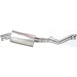 Evan-Fischer EVA14272035332 Muffler for BMW 325i 87-91 Aluminized Steel Offset Inlet Outlet Clamp-On