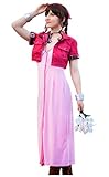 Dazcos Women's Final Fantasy VII Aerith Gainsborough 1st Cosplay Costume (Women M)