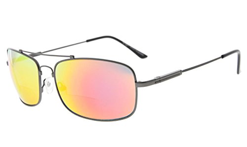 Eyekepper bifocal sunglasses with bendable bridge and t…