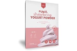 Pumjil Ice Cream Mix, Probiotic Soft Serve Ice Cream Mix, Ideal for Frozen Yogurt and Smoothies, 59 servings per Box Soft Serve Mix, Net WT 1.98lbs(Strawberry)