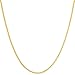 Lifetime Jewelry 1.4mm Box Chain Necklace for Women and Men 24k Real Gold Plated with Free Lifetime Replacement Guarantee (30)