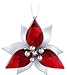 Swarovski Poinsettia Ornament, Silver Tone