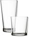 Circleware Spirit Huge 16-Piece, 8-15.7 oz & 8-12.5 oz, Set of Highball Tumbler Drinking Glasses and Whiskey Cups, Party Glassware for Water Beer Ice Tea Juice Beverages, Simple Home