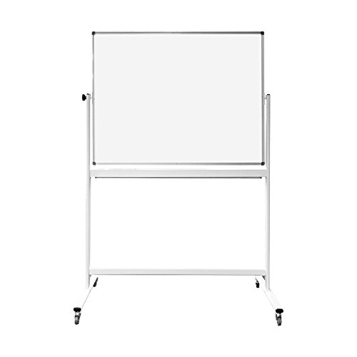 Thornton's Office Supplies Magnetic Mobile Whiteboard Large On Stand Double Sided Flip Over Dry Erase Reversible Portable Home Office Classroom Board (36 x 48)