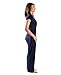 Kindred Bravely Davy Ultra Soft Maternity & Nursing Pajamas Sleepwear Set (Navy Blue, Large)