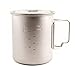Core Element Titanium Lightweight Camping Bushcraft Mug Pot with Lid & Handle Dual Purpose - Open Fire Direct Flame Safe, Easy Clean (750 ML)