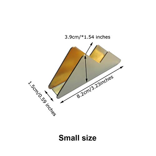 Enyuwlcm Metal Desk Card Holder Business Card Display Stand for Women Gold 1 Pack
