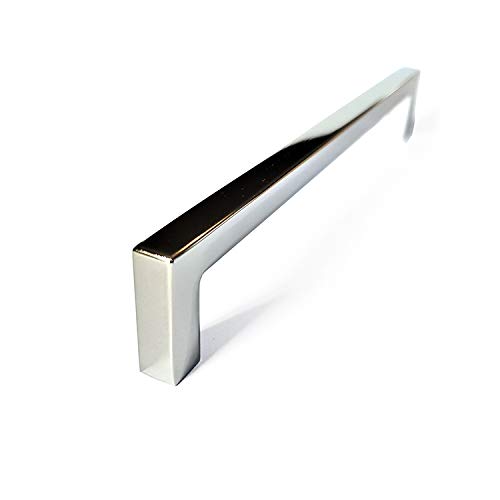French Furniture Fittings Polished Chrome Kitchen Cabinet D Pull Handles - Set of 6 Cupboard Drawer Bedroom Furniture Bow boss Handles