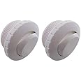 ATIE Pool Spa Slotted Opening Hydrostream Return Jet Fitting with 1-1/2" Inch MIP Thread Replace Hayward SP1419A (2 Pack)