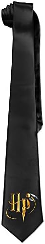 SKOMC Mens Custome Harry Potter HP GOLDEN LOGO Skinny Ties