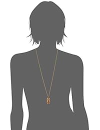 Símbolos de la fe "Inspirations 14 K gold-dipped Swing en color rojo Open Enclosed Crucifijo Colgante Collar