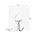 Anwenk Wall Hooks Adhesive Wall Hanging Hooks Stick On Hooks Ceiling Hanger Damage Free Hanging, Reusable Waterproof OilProof for Home, Bathroom, Kitchen, Refrigerator Door, Keys
