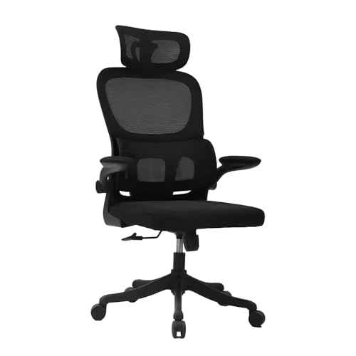 Cadeira de Escritório Ergonomica Vmstark Cadeira Presidente Confortável Home Office Preta (Preto Fosco)