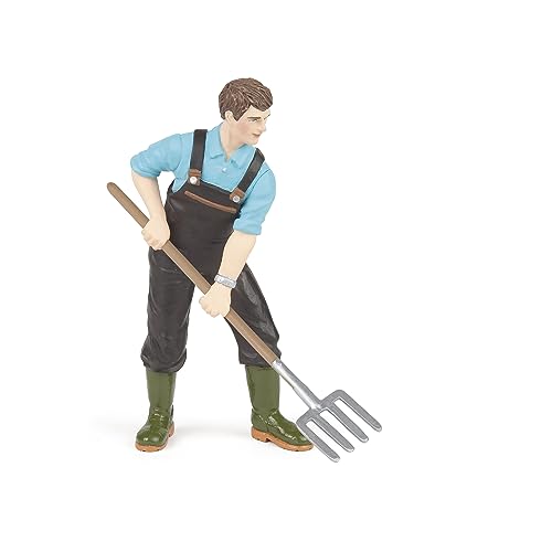 Papo -Hand-Painted - Figurine -Farmyard Friends -Gardener -39216 - Collectible - for Children - Suitable for Boys and Girls - from 3 Years Old