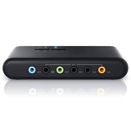 CSL-Tarjeta-de-Sonido-USB-71-Externa-8-Canales-Canal-71-USB-Soundbox-Dynamic-3D-Surround-Sound-para-hasta-8-Altavoces-grabacion-reproduccion-simultanea-para-Audio-analogicos-y-Digitales