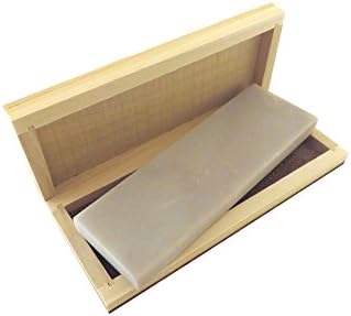 Natural Arkansas Translucent (Extra Fine) Knife Sharpening Bench Stone Whetstone 6" x 2" x 1/2" in Wood Box NatWhtTrans6x2x1/2