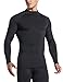 ATHLIO Men's Thermal Wintergear Compression Baselayer Mock Long Sleeve Shirt