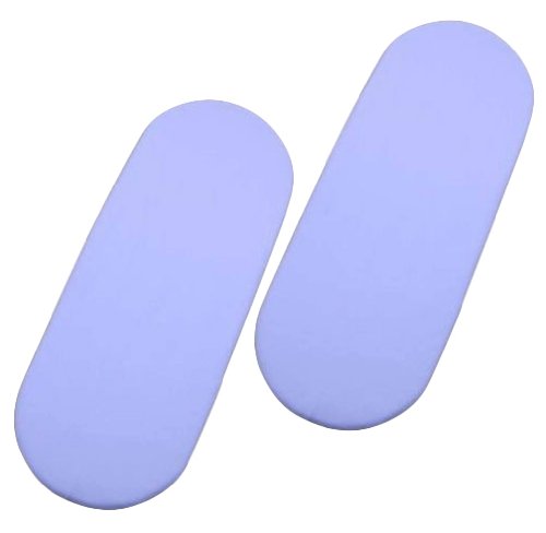 Cuddles Collection Moses Basket Fitted Sheet, Blue (Pack of 2)